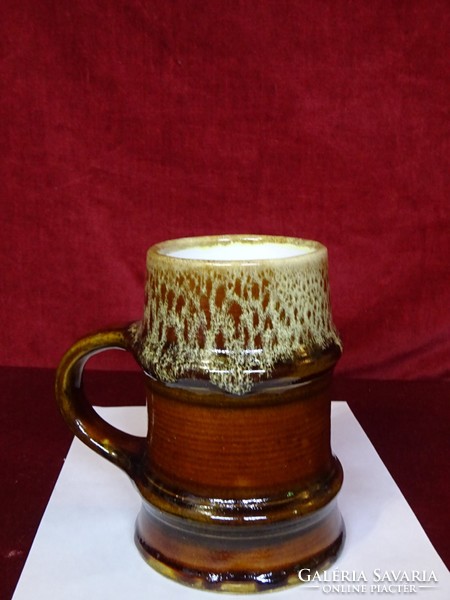 Zsolnay porcelain beer mug, height 16 cm. He has!