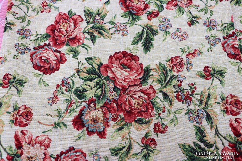 English rose machine tapestry pillowcase