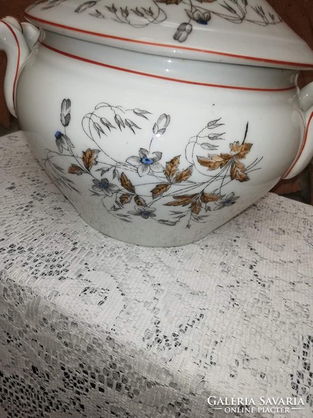 Old porcelain soup bowl, soup bowl, good massive piece :) nostalgia :)