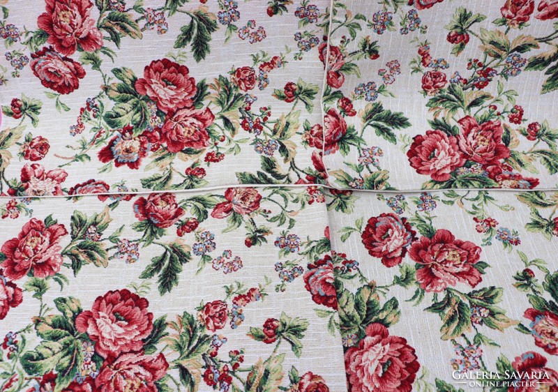 English rose machine tapestry pillowcase