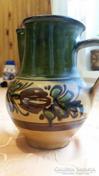 Hand-painted, juried, glazed ceramic jug, jug for sale!