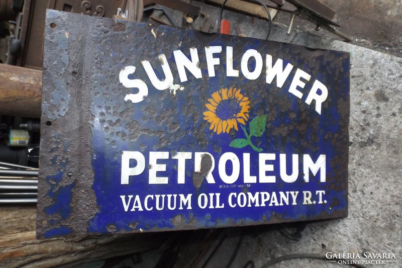 Rare vintage gas station car motor oil advertising company sign loft industrial machinery industry antique piece