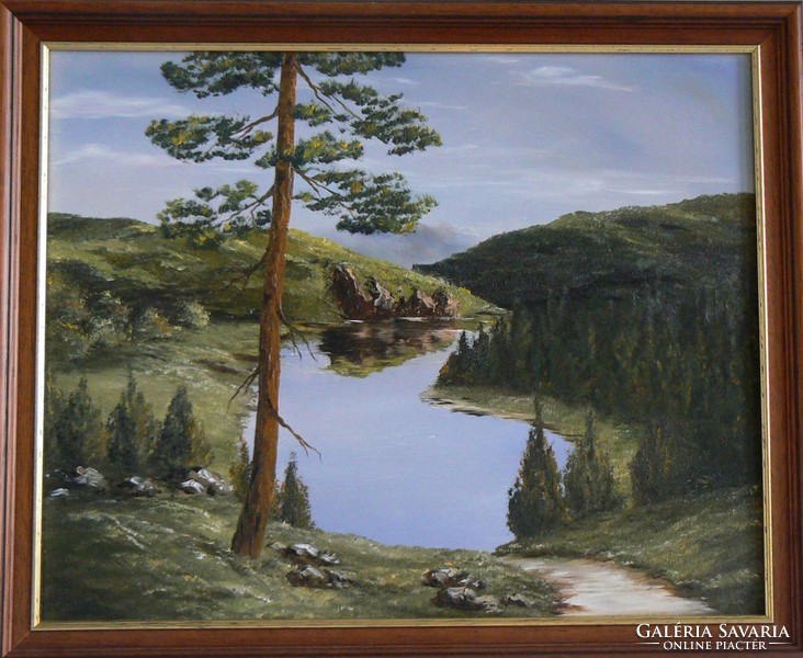 Mónika Horváth - oil painting with gift picture frame