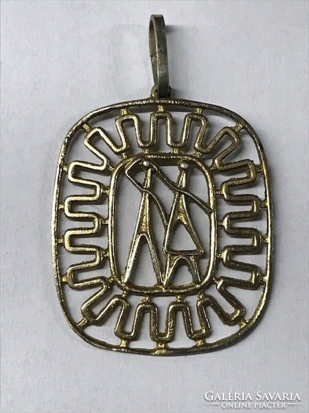 Retro pendant in gold-plated version, Képcsarnok Company