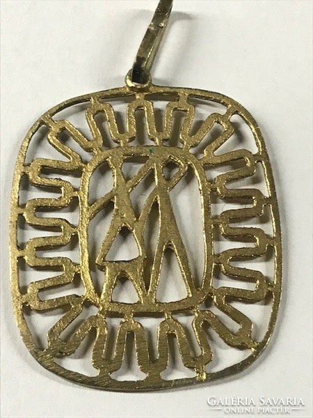 Retro pendant in gold-plated version, Képcsarnok Company