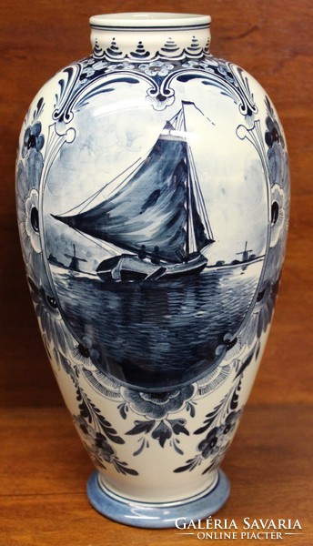 Antique delft faience vase