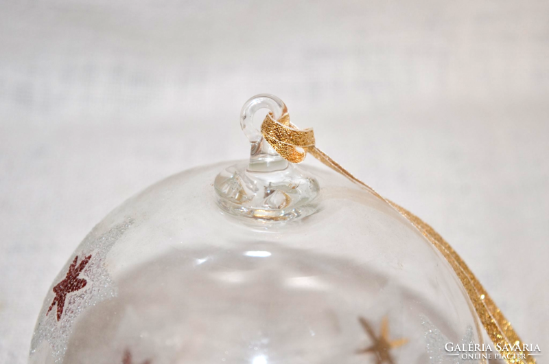 Karácsonyfa üveg gömb  ( DBZ 0091 )