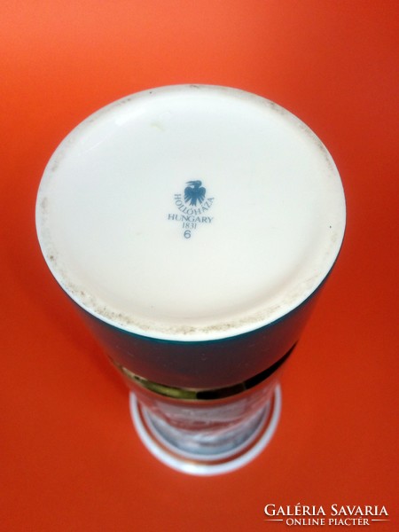 Hólloháza marked porcelain vase designed by Endre Szaz