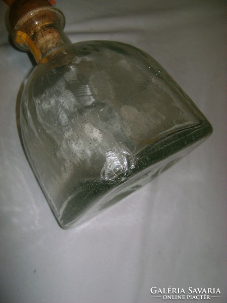 Retro PATRÓN domború feliratos üveg palack