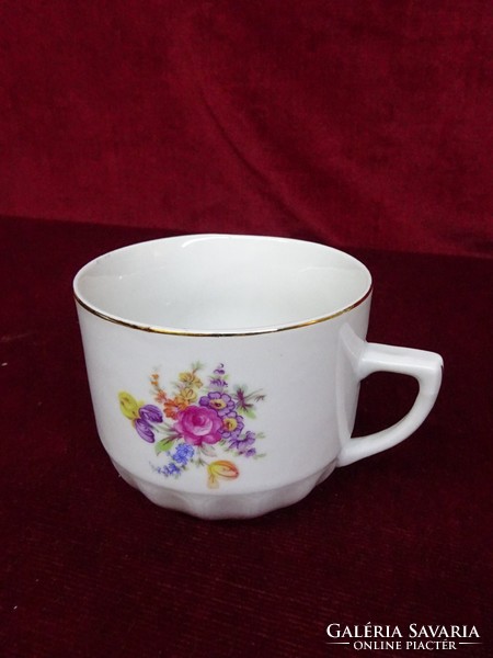 D Czechoslovak teacup, 7.5 cm high, 8.5 cm in diameter. He has!