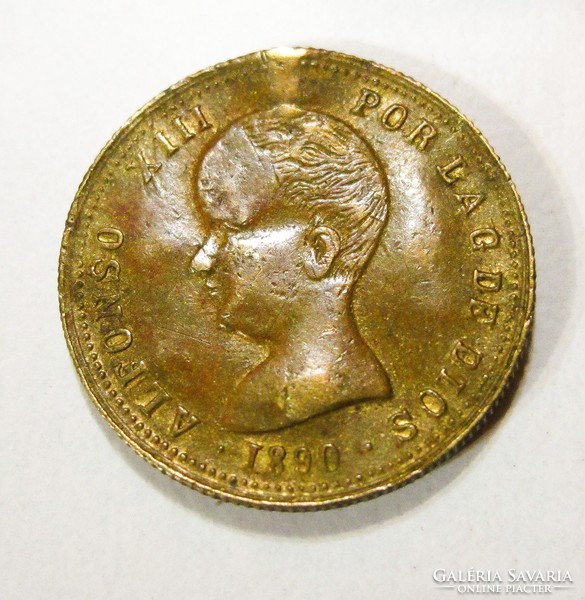 1890. Alfonso xiii. Manila. 4 Peso copy.