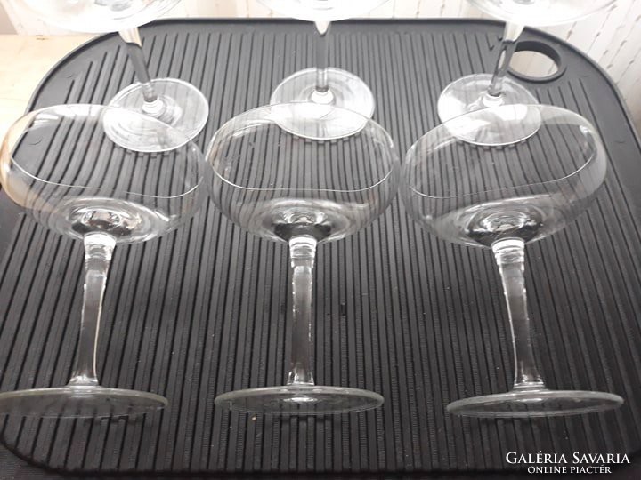 6 early retro, hotel cocktails / champagne glasses from Hungarian hotel catering