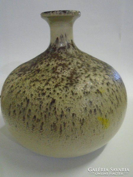 Francia art new studió üveg váza (lalyque minőség) nehéz darab