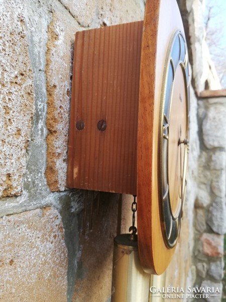Kieninger mid century Scandinavian style wall clock 1/2 beater working