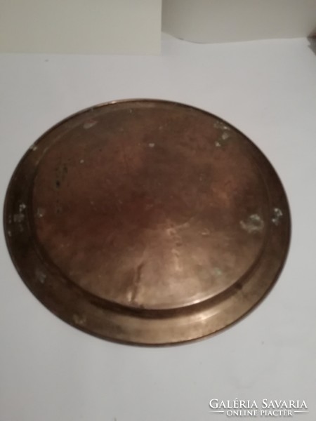 Tin lined copper ornament tray