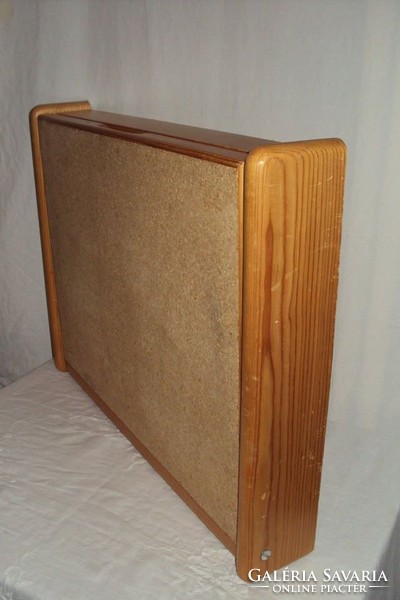 Cabinet - shelf - cork board - fold down - fold up - wall mounted - 48 x 38 x 8 cm - German