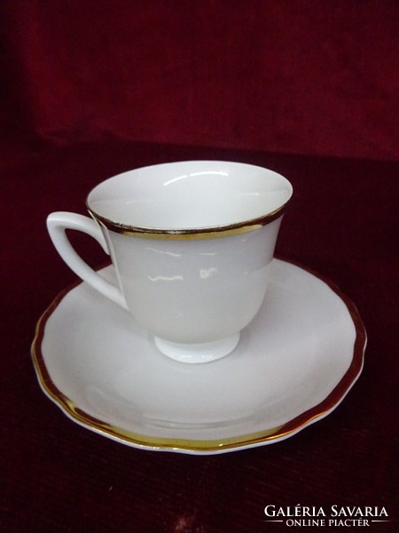 Rgk Czechoslovak porcelain coffee cup + placemat. He has!