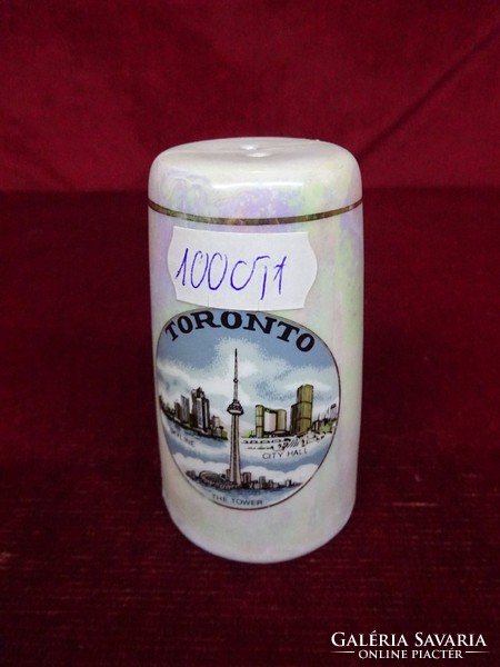 Salt shaker with toronto inscription and view, 8 cm high. He has!