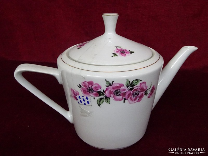 Lowland porcelain teapot with flower pattern. He has!