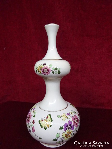 Zsolnay porcelain lamp with butterfly pattern, 33 cm high. He has! Jokai.