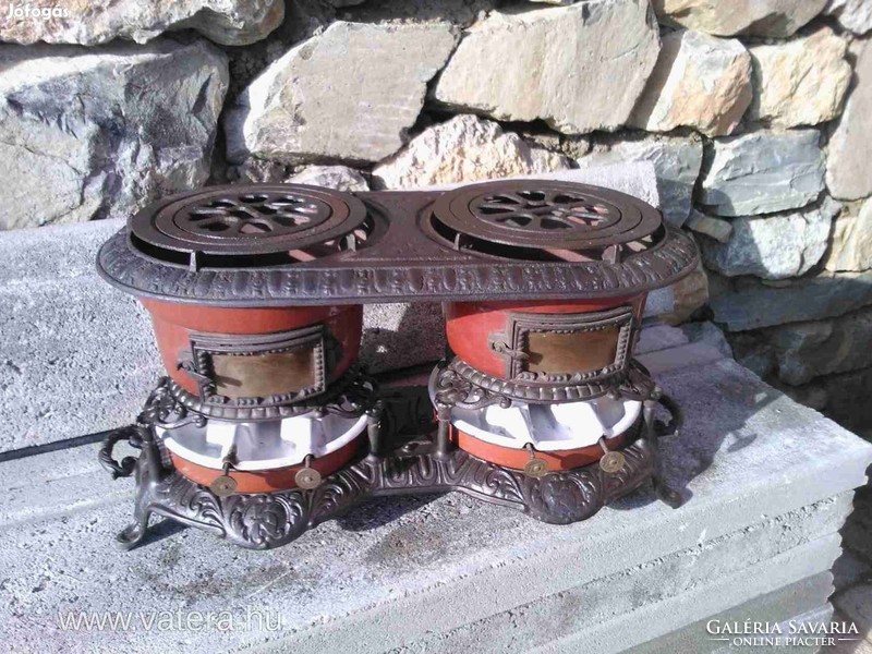 Rare Art Nouveau vintage kerosene oil stove sparhelt rarity cast iron 1800 heating stove