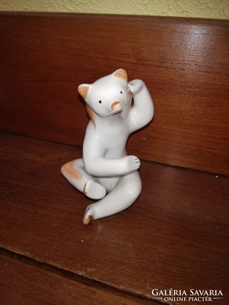 Drasche porcelán medve, maci, nipp, figura, nosztalgia darab.