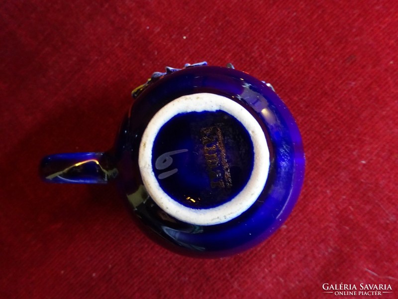 Taimur angol porcelán kávéskészlet. Kobalt kék, nyomott mintás, egyedi festésű. Vanneki!
