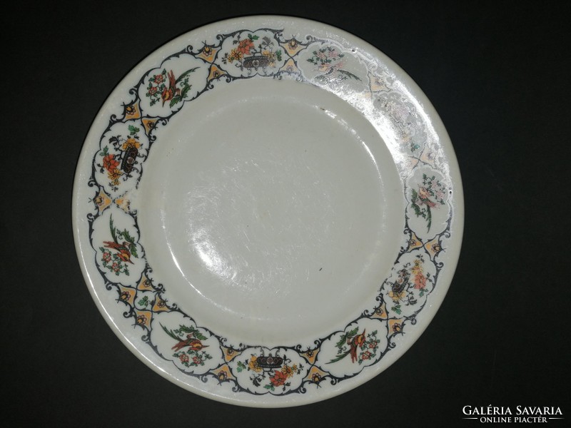 Zsolnay rare pattern, tomato or firebird, pheasant bowl plate - ep
