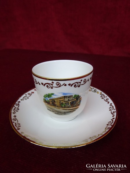 Hutschenreuther quality German porcelain coffee cup + placemat. He has!