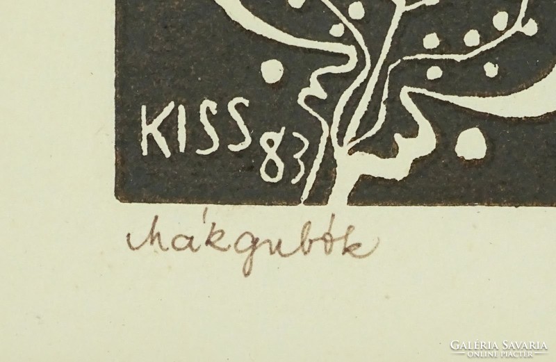 0Y277 Kiss Sára : "Mákgubók" 1983
