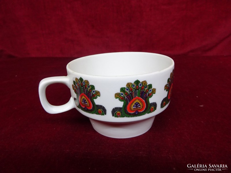 Hollóház porcelain teacup with a special pattern. He has!