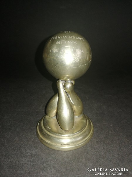 1939 - 1944 Ste silver-plated bowling trophy - ep