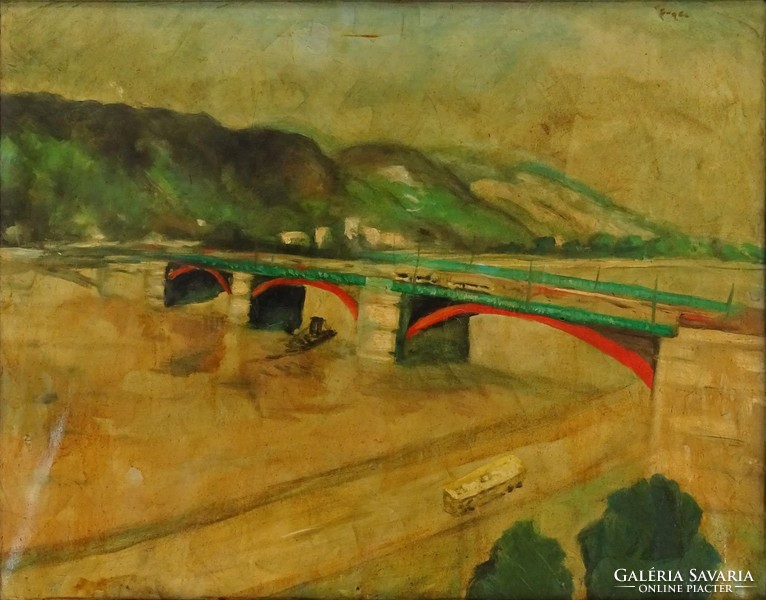 0Y583 Magyar festő XX. század : Híd a Duna felett