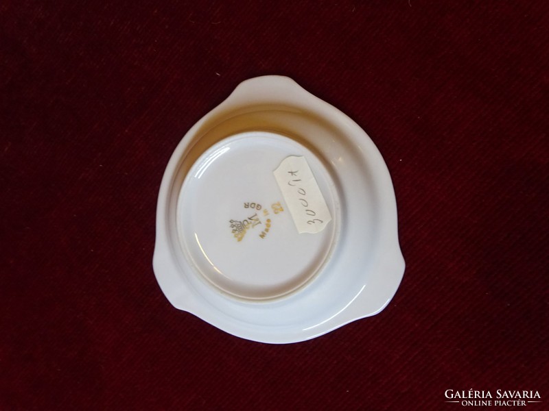 PM quality German porcelain ashtray, with cobalt blue border, display case quality. He has! Jokai.