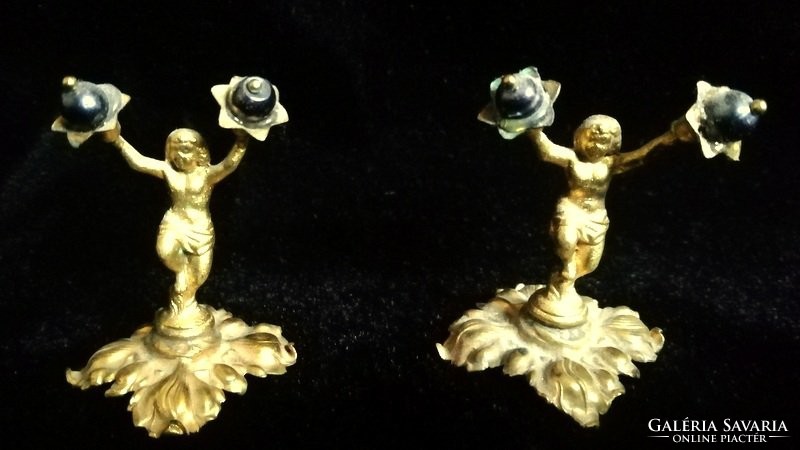 5 cm high detailed gold plated mini statues