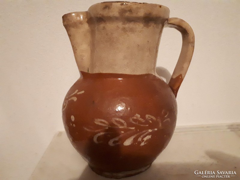 Antique earthenware jug, pitcher