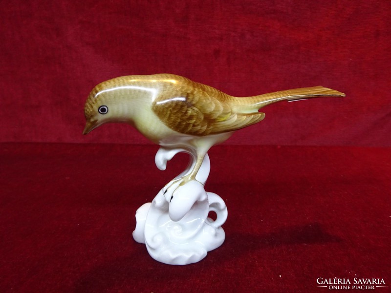 Herend porcelain figurative statue, small bird, special piece.10 Cm high, 13.5 wide. He has!