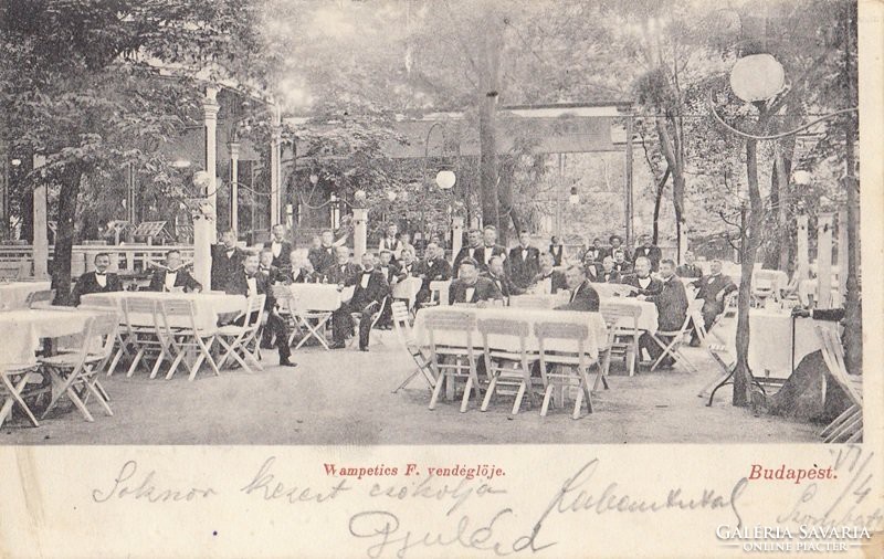 Wampetics F vendéglője BP. 1905  Vendéglő - Gasthaus