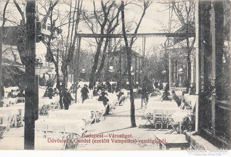 BP. Városliget Gundel vendéglő ,  volt Vampetics . 1912  Vendéglő - Gasthaus