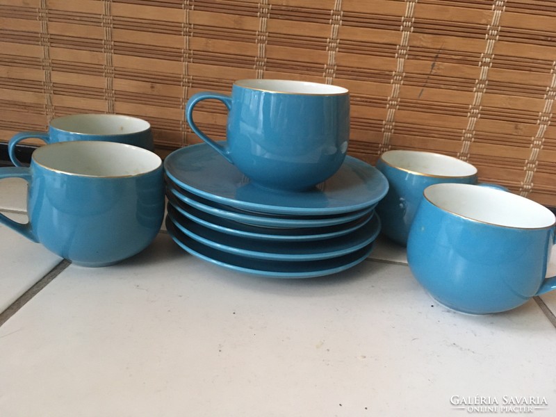 Correct Japanese tea cups and cake plates (5-5pcs)