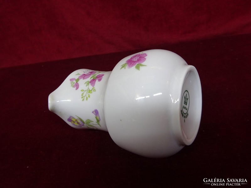 KAHLA német porcelán tejkiöntő rózsaszín virágmintával, magassága 10,5 cm. Vanneki!
