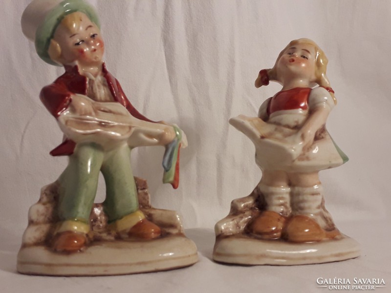 German porcelain figurines two figurines together foreign