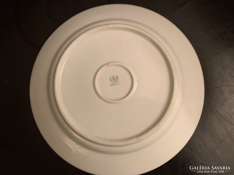 Hollóház porcelain hand-painted plate, 23 cm.