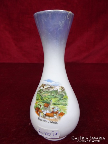 Eigl quality porcelain vase, height 13.5 cm. Blue gift. He has!
