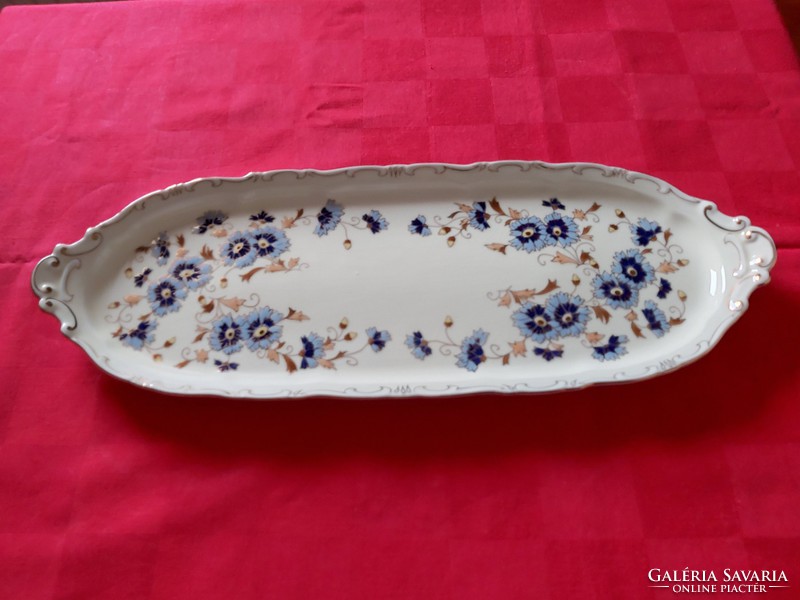 Zsolnay porcelán 6 személyes hosszú tálcás süteményes készlet