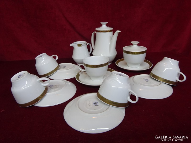 Colditz minőségi német porcelán öt személyes teáskészlet. Vitrinben tartott. Vanneki!