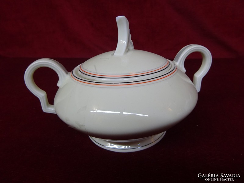 Antique Czechoslovak porcelain sugar bowl, diameter 13.5 cm. He has!