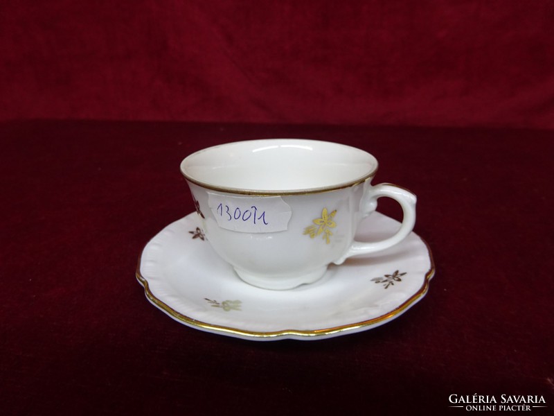 Msb Czechoslovak porcelain coffee cup + placemat, beautiful. He has!