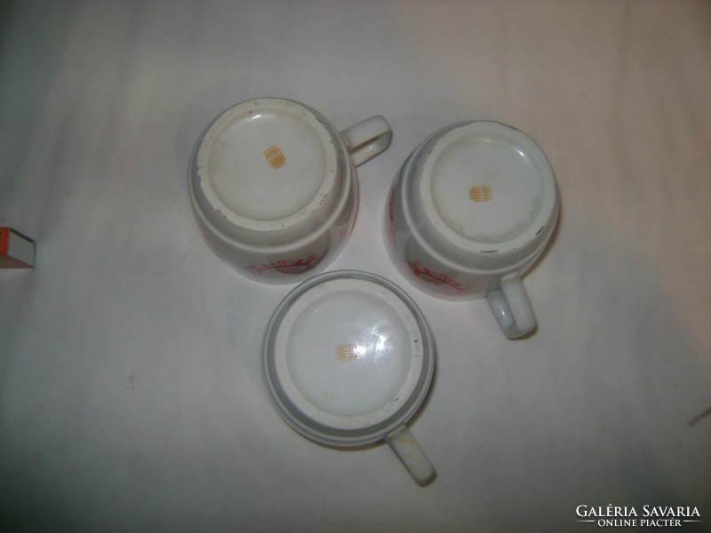 Zsolnay teás bögre, csésze - három darab együtt