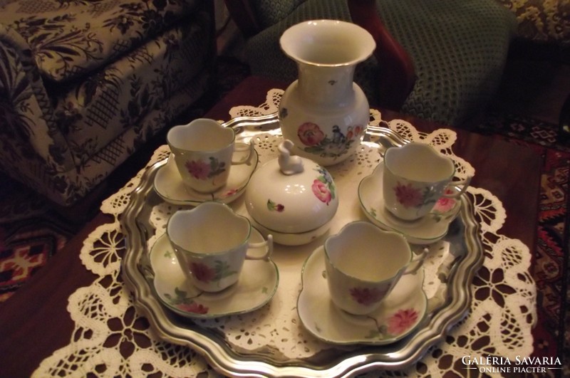 4 Personal Herend coffee set.